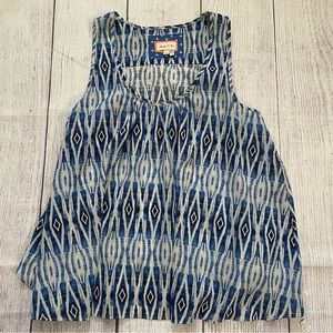 Anthropologie Meadow Rue Ikat Print Tank Top size Small